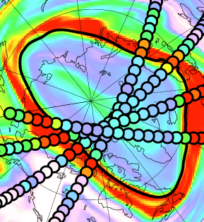 Visualization of adjusted ozone data