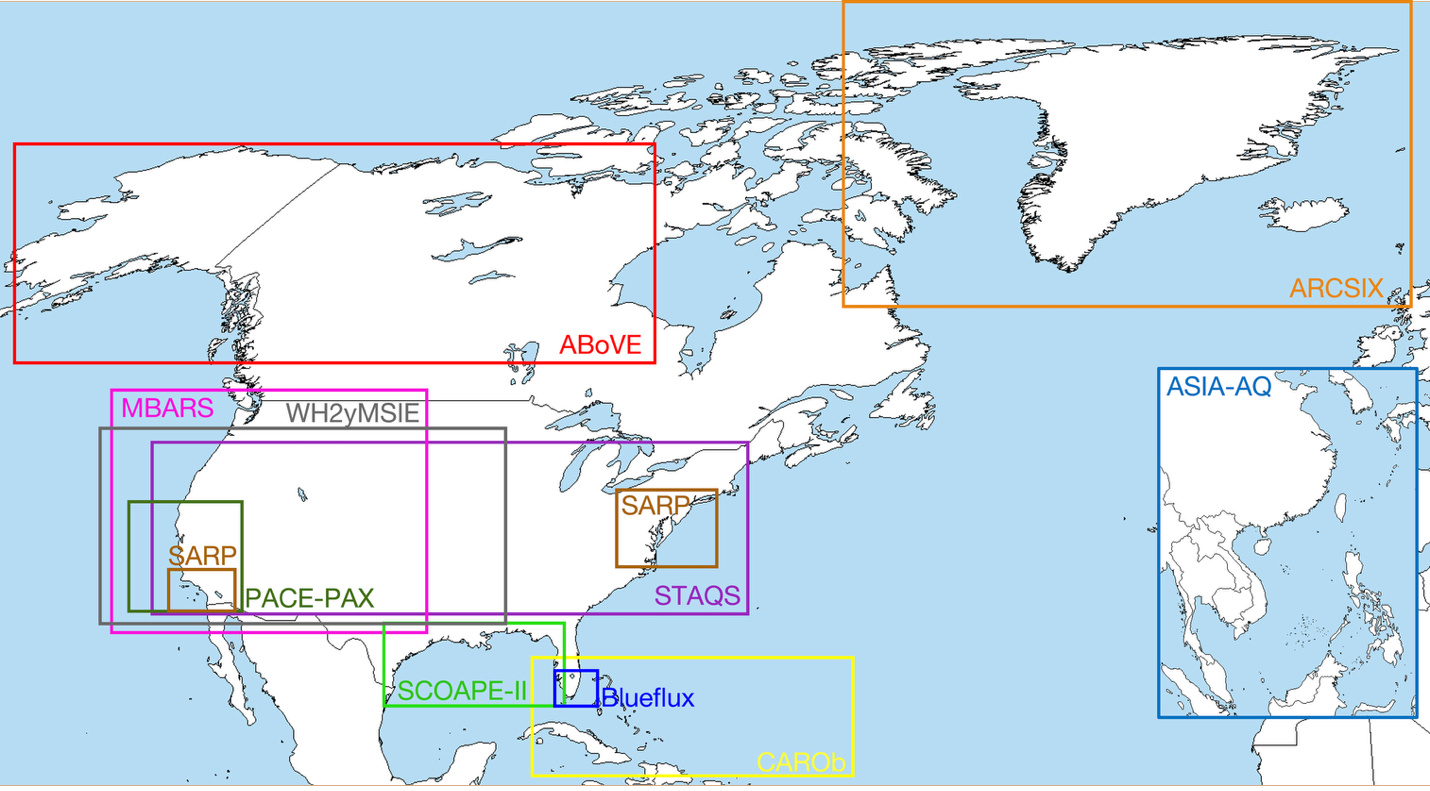 Map showing 12 campaigns the GMAO supported in 2023 and 2024